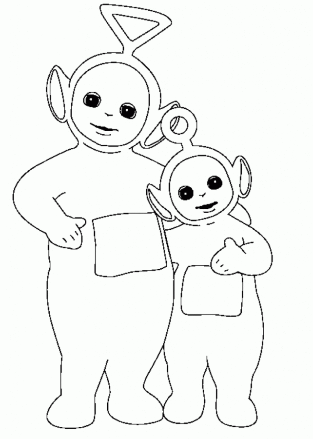 Desenho de Teletubbies para colorir e imprimir: número 11