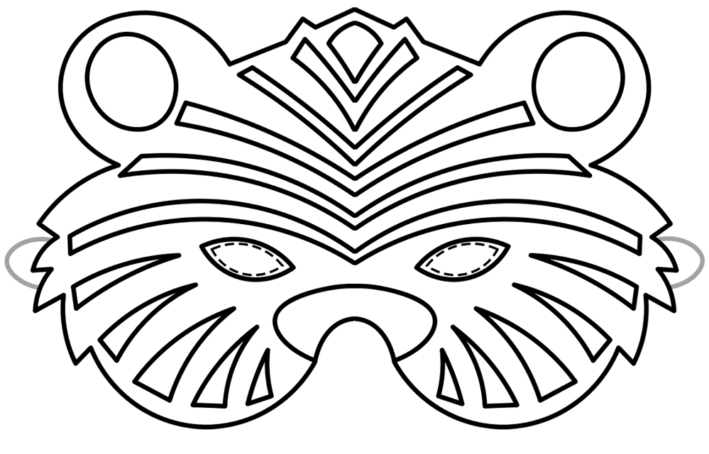 Desenho de Tigres para colorir