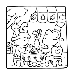 Desenho de Toca Boca World para colorir e imprimir: número 9