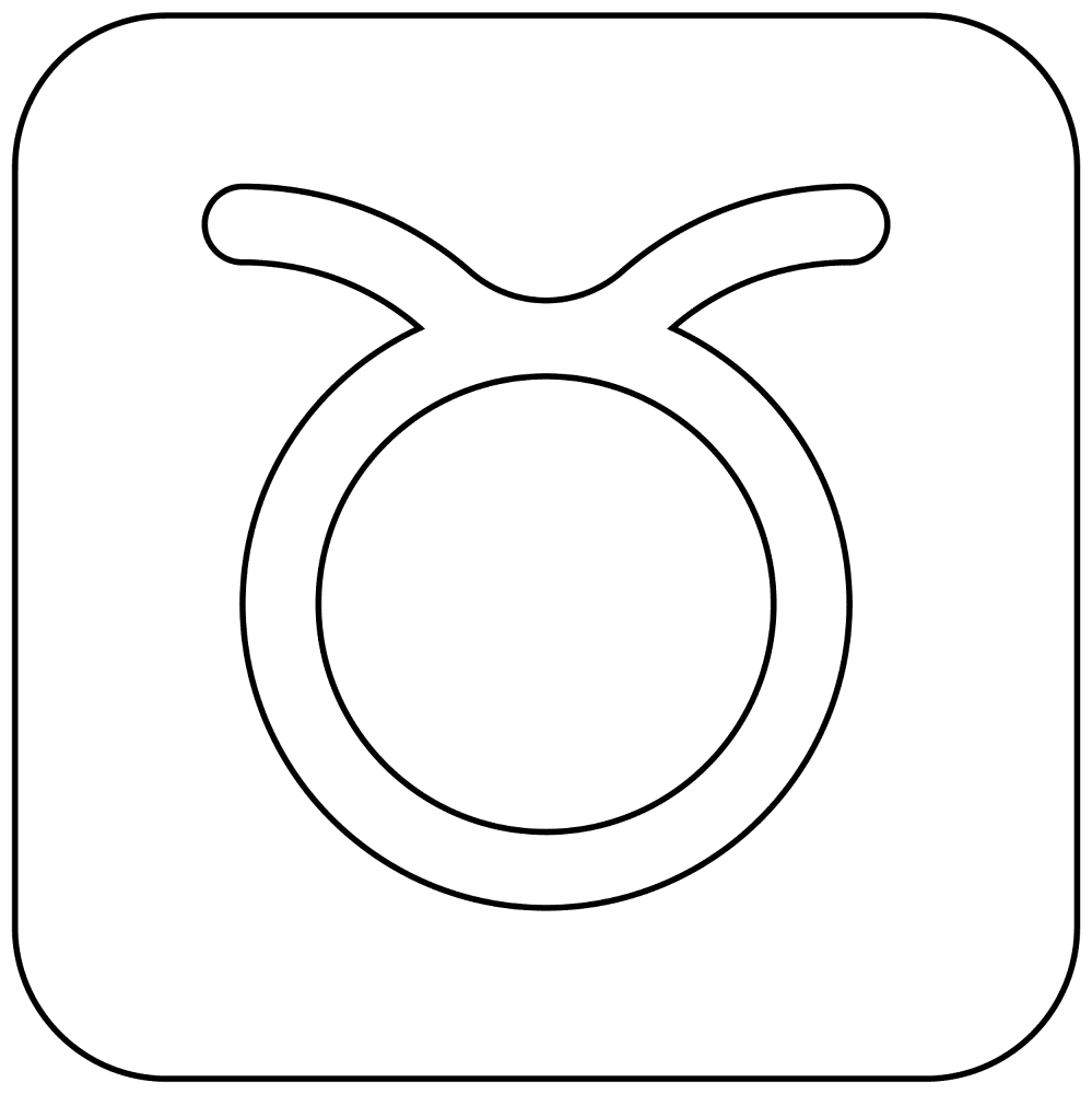 Desenho de Touros para colorir e imprimir: número 1
