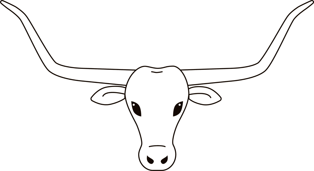 Desenho de Touros para colorir e imprimir: número 7