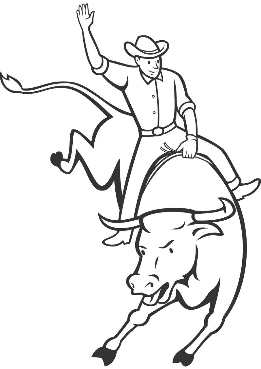 Desenho de Touros para colorir e imprimir: número 15