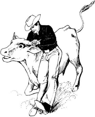 Desenho de Touros para colorir e imprimir: número 26