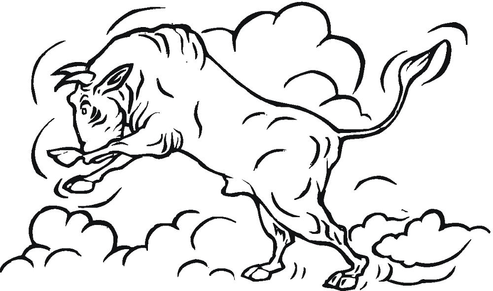 Desenho de Touros para colorir e imprimir: número 27