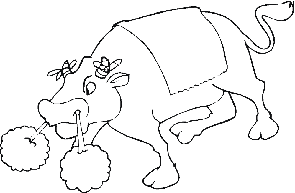 Desenho de Touros para colorir e imprimir: número 28