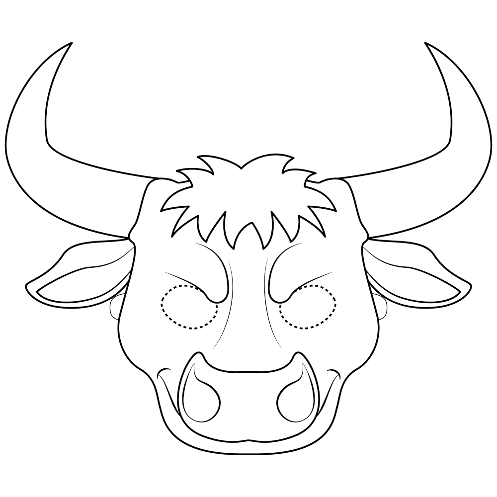 Desenho de Touros para colorir e imprimir: número 38