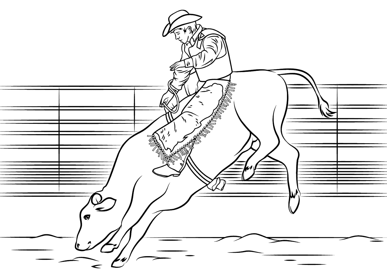 Desenho de Touros para colorir e imprimir: número 40