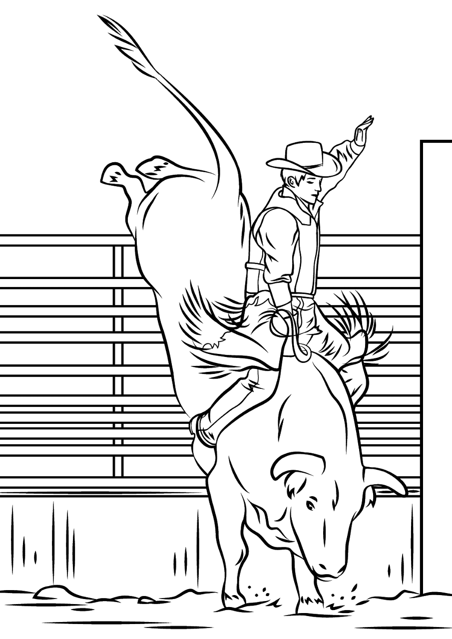 Desenho de Touros para colorir e imprimir: número 41