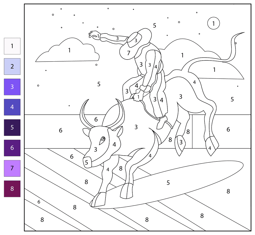 Desenho de Touros para colorir