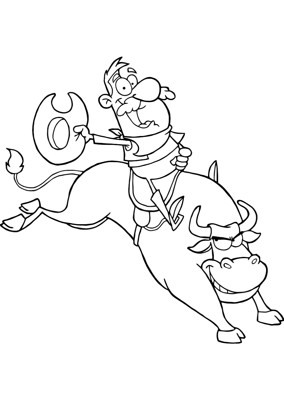 Desenho de Touros para colorir