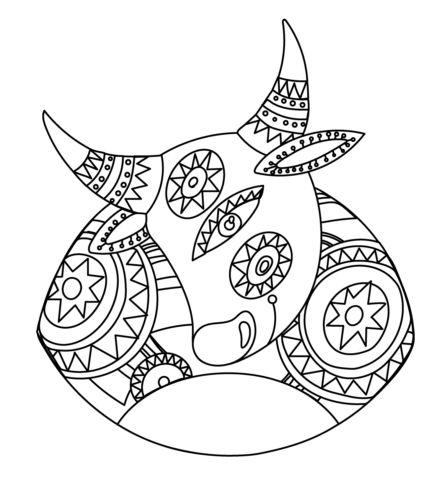 Desenho de Touros para colorir