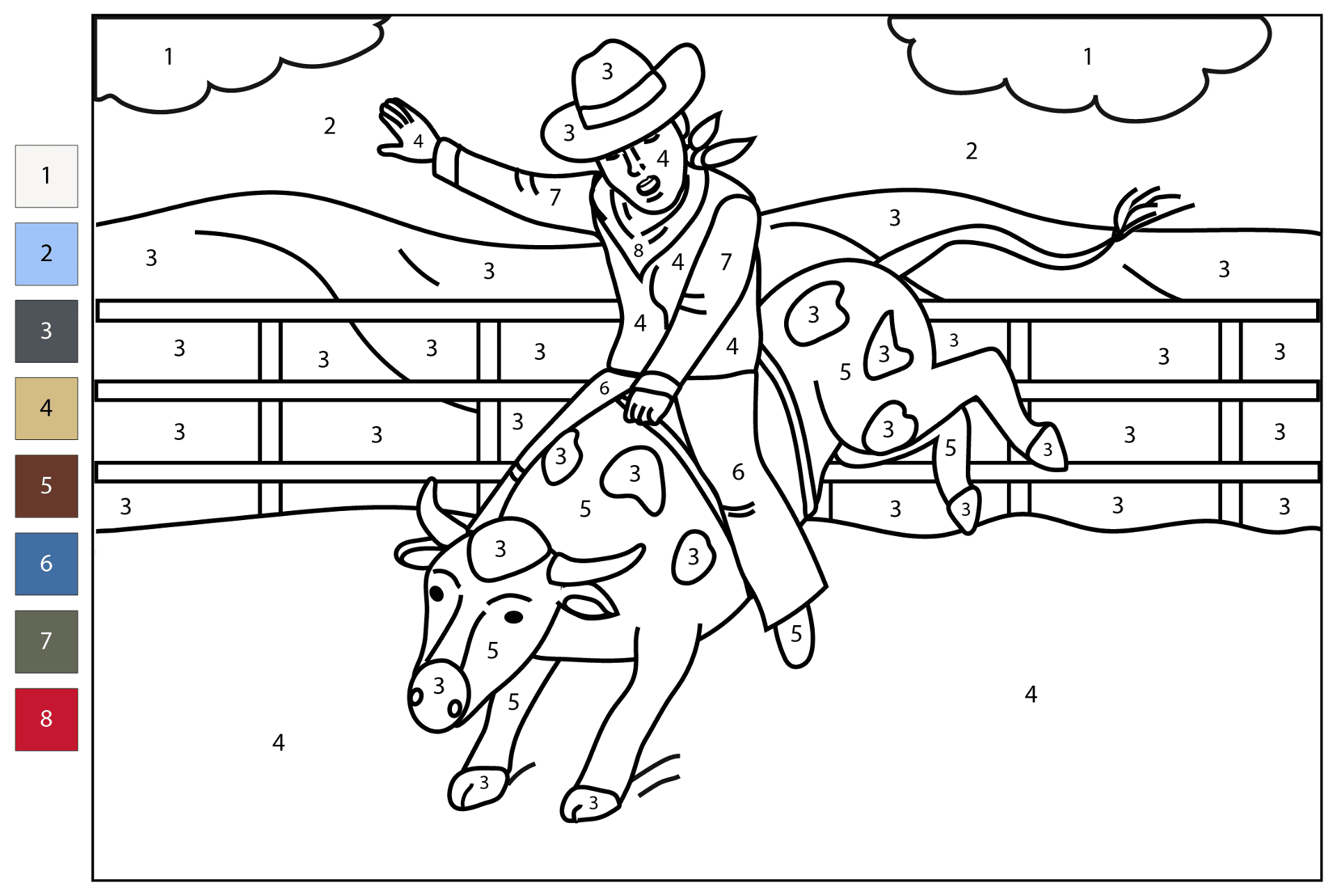 Desenho de Touros para colorir