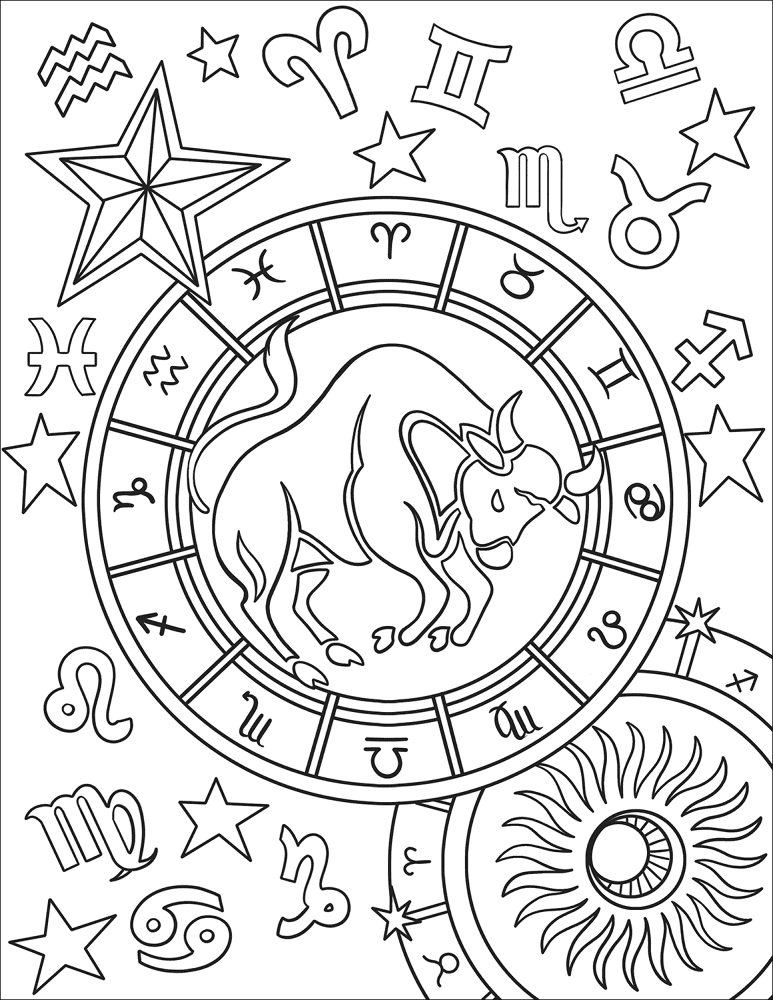 Desenho de Touros para colorir