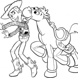 Desenho de Toy Story para colorir e imprimir: número 2