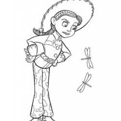 Desenho de Toy Story para colorir e imprimir: número 5