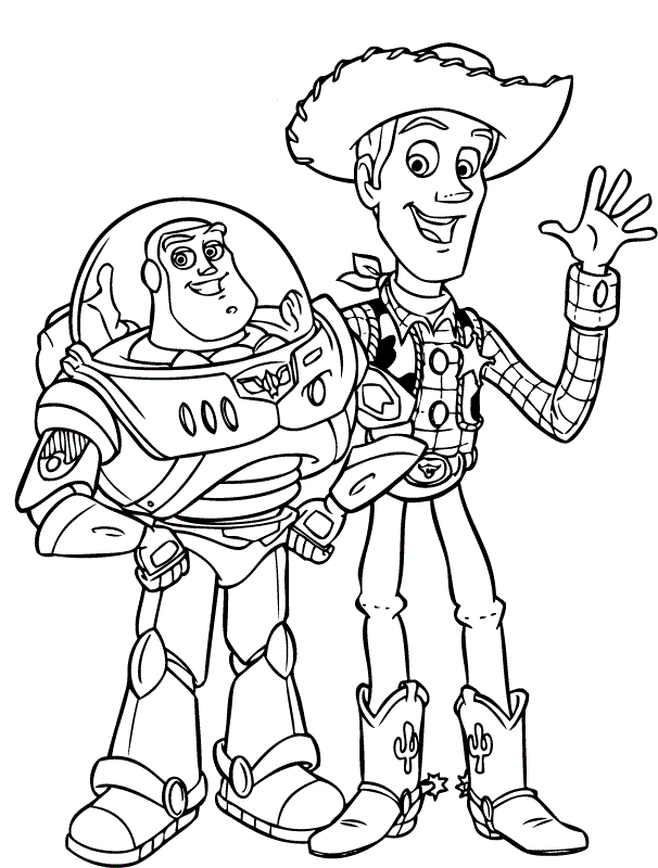 Desenho de Toy Story para colorir e imprimir: número 6