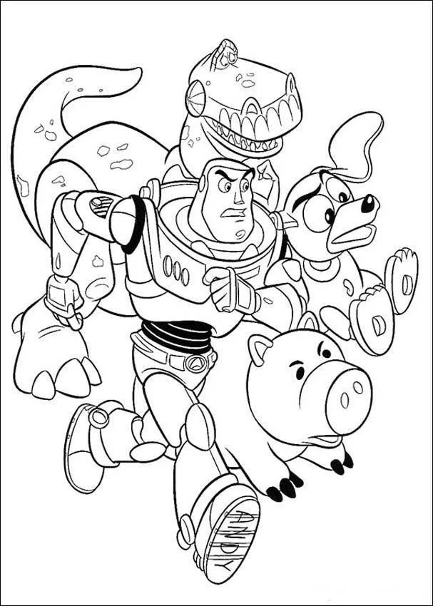Desenho de Toy Story para colorir e imprimir: número 7