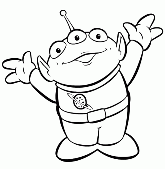 Desenho de Toy Story para colorir e imprimir: número 8