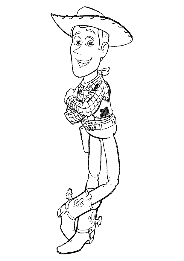 Desenho de Toy Story para colorir e imprimir: número 10