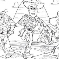 Desenho de Toy Story para colorir e imprimir: número 17