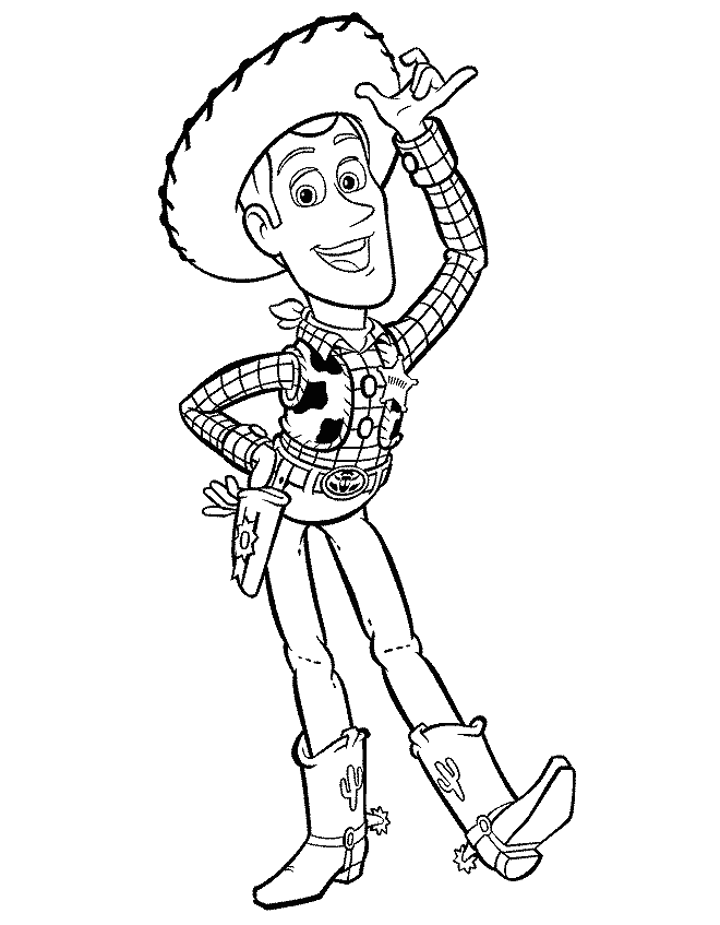 Desenho de Toy Story para colorir e imprimir: número 18