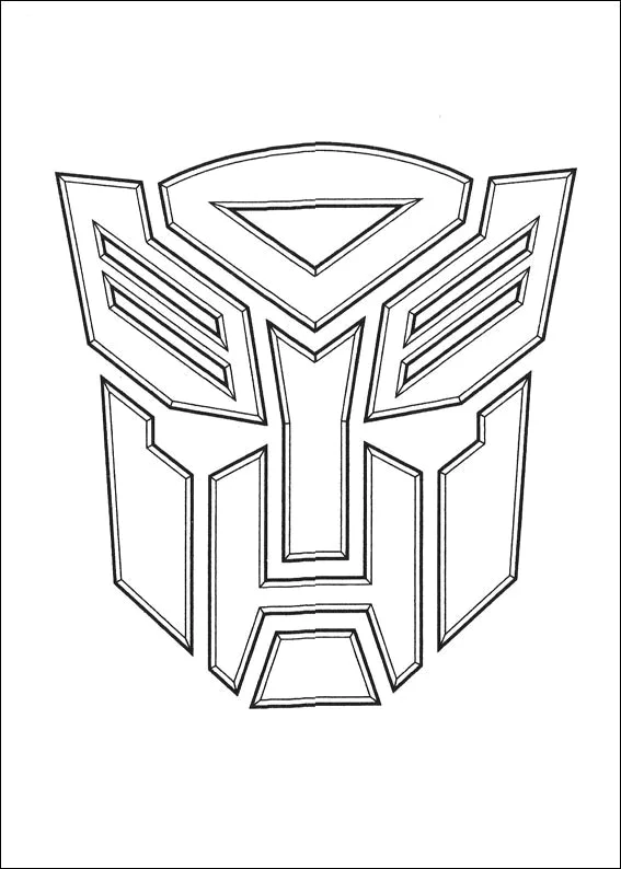 Desenho de Transformers para colorir e imprimir: número 5