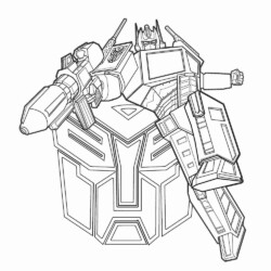 Desenho de Transformers para colorir e imprimir: número 10