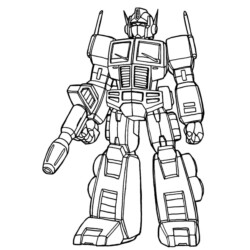 Desenho de Transformers para colorir e imprimir: número 11