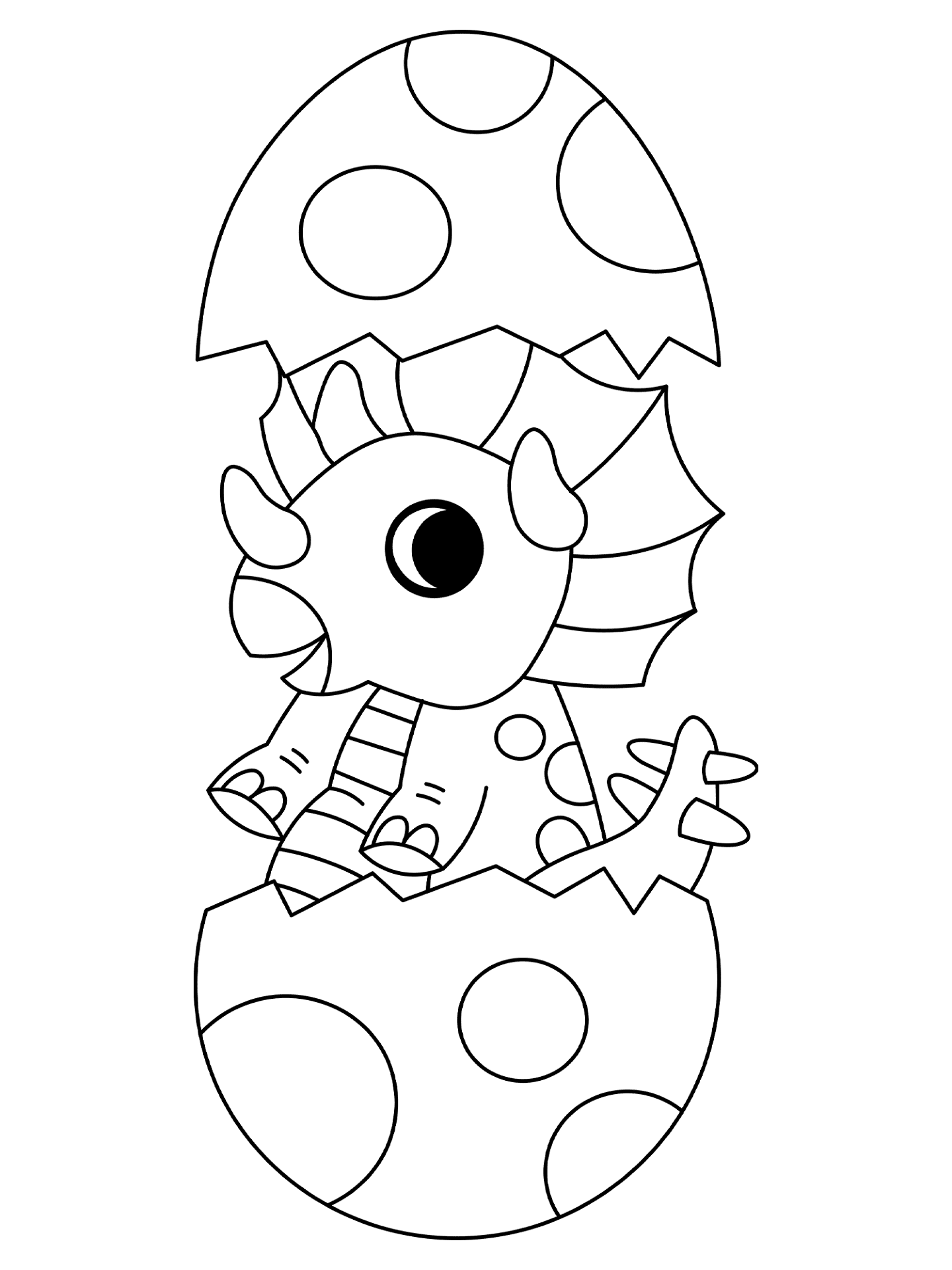 Desenho de Tricerátopo para colorir e imprimir: número 11