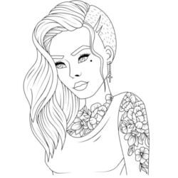 Desenho de Tumblr para colorir e imprimir: número 3