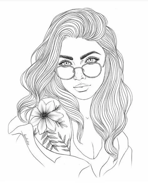 Desenho de Tumblr para colorir e imprimir: número 4