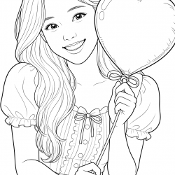 Desenho de Twice para colorir e imprimir: número 7