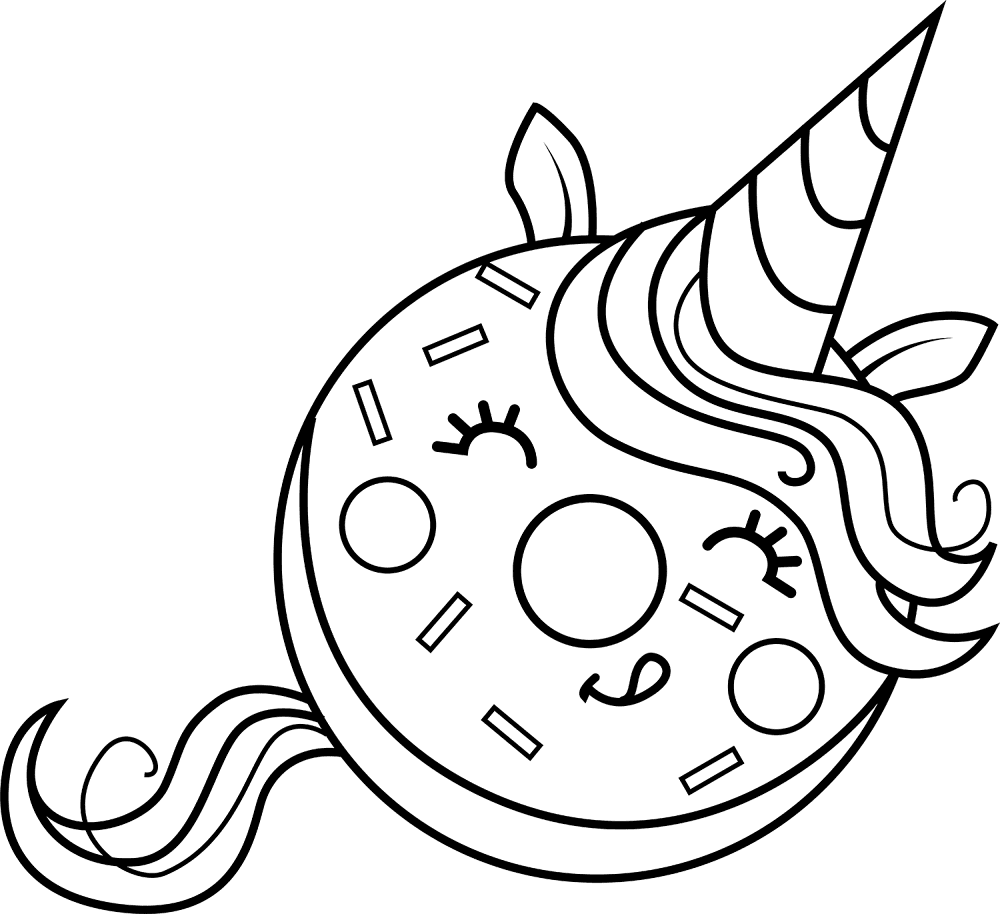 Desenho de Unicornio para colorir e imprimir: número 19
