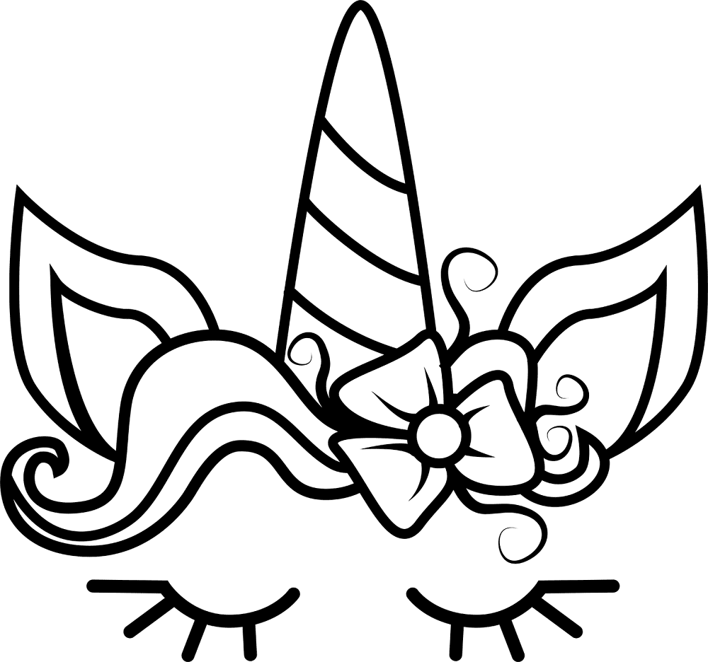 Desenho de Unicornio para colorir e imprimir: número 21