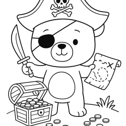 Desenho de Ursinhos para colorir e imprimir: número 23