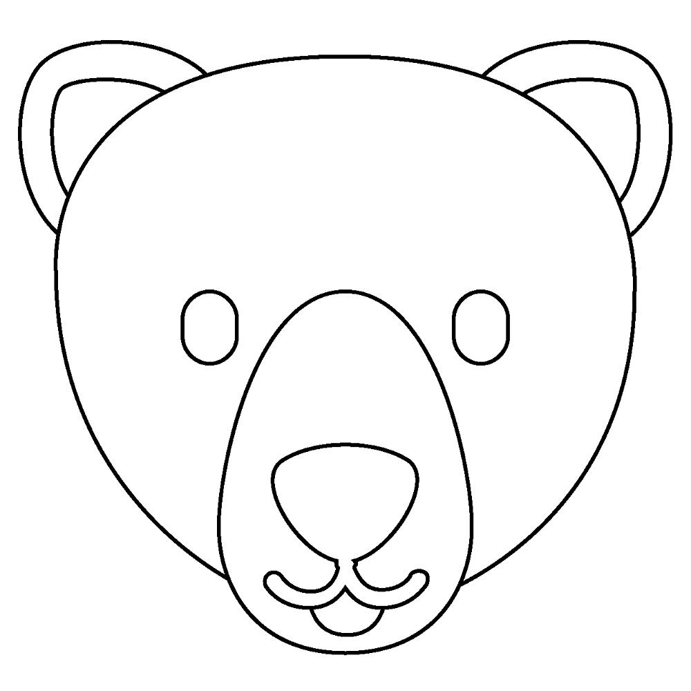 Desenho de Urso Polar para colorir e imprimir: número 12