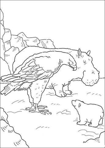 Desenho de Urso Polar para colorir