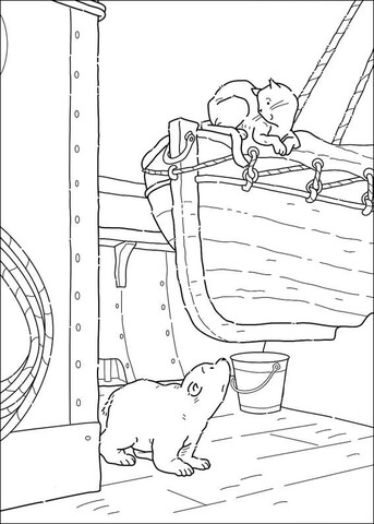 Desenho de Urso Polar para colorir