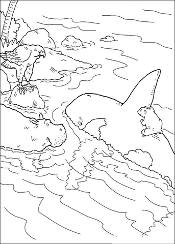 Desenho de Urso Polar para colorir