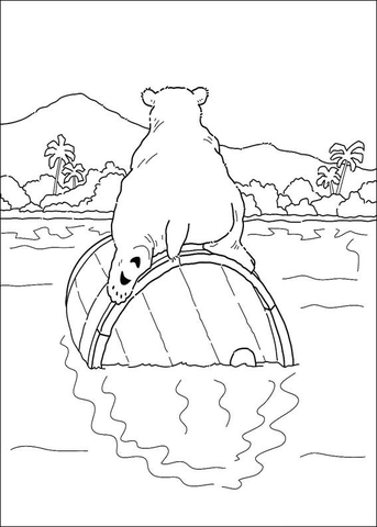 Desenho de Urso Polar para colorir