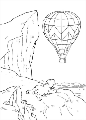 Desenho de Urso Polar para colorir