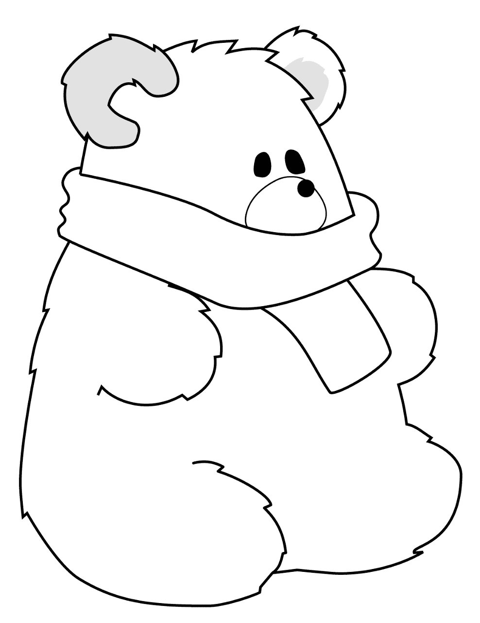 Desenho de Urso Polar para colorir
