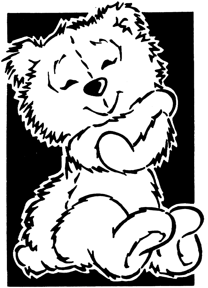 Desenho de Ursos para colorir e imprimir: número 9