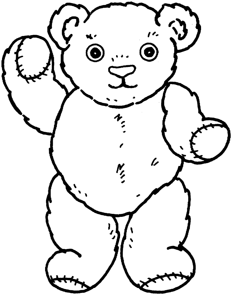 Desenho de Ursos para colorir e imprimir: número 10