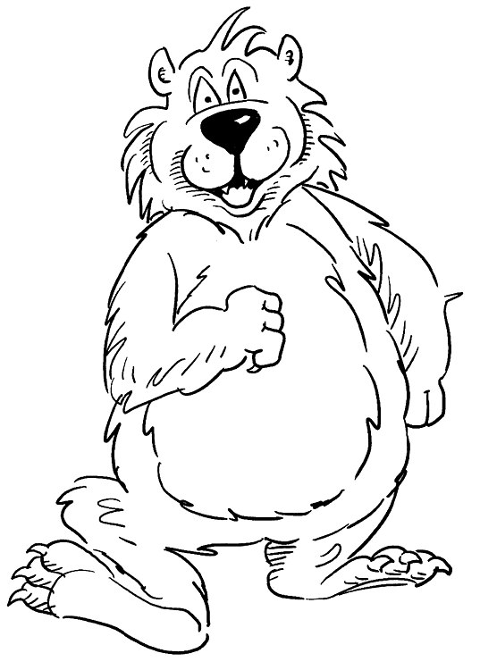 Desenho de Ursos para colorir e imprimir: número 21