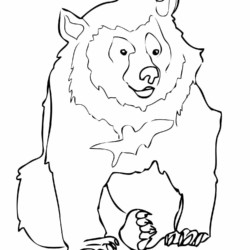 Desenho de Ursos para colorir e imprimir: número 42