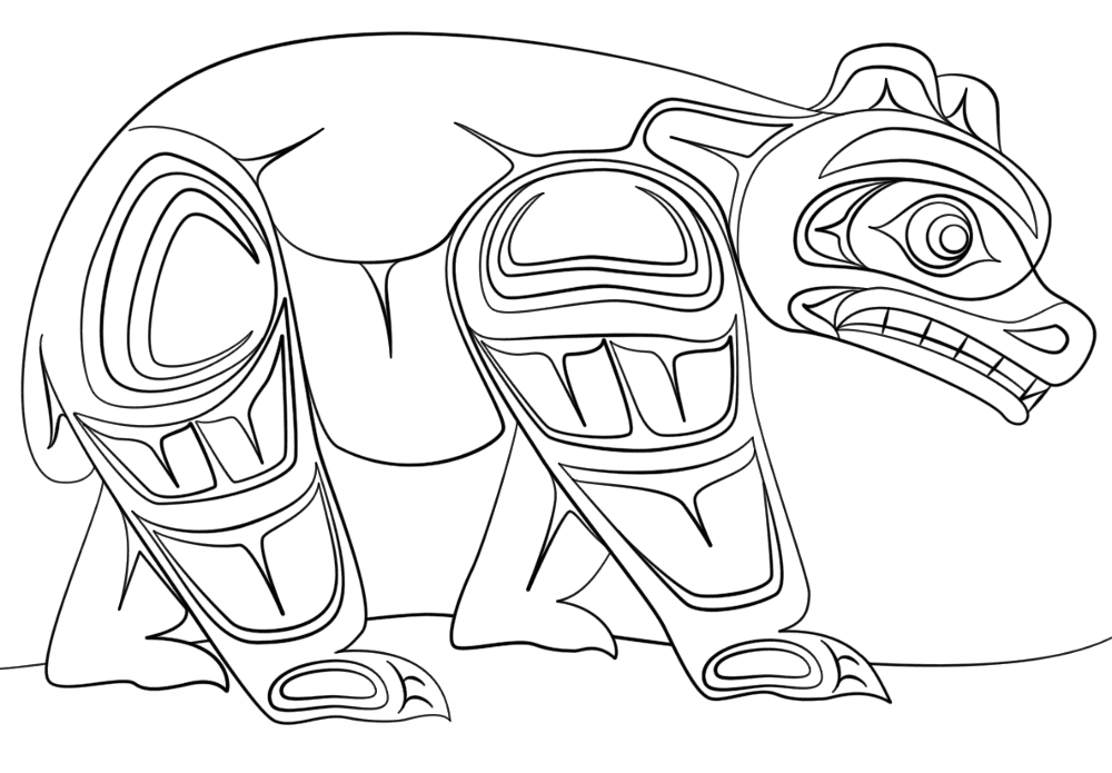 Desenho de Ursos para colorir