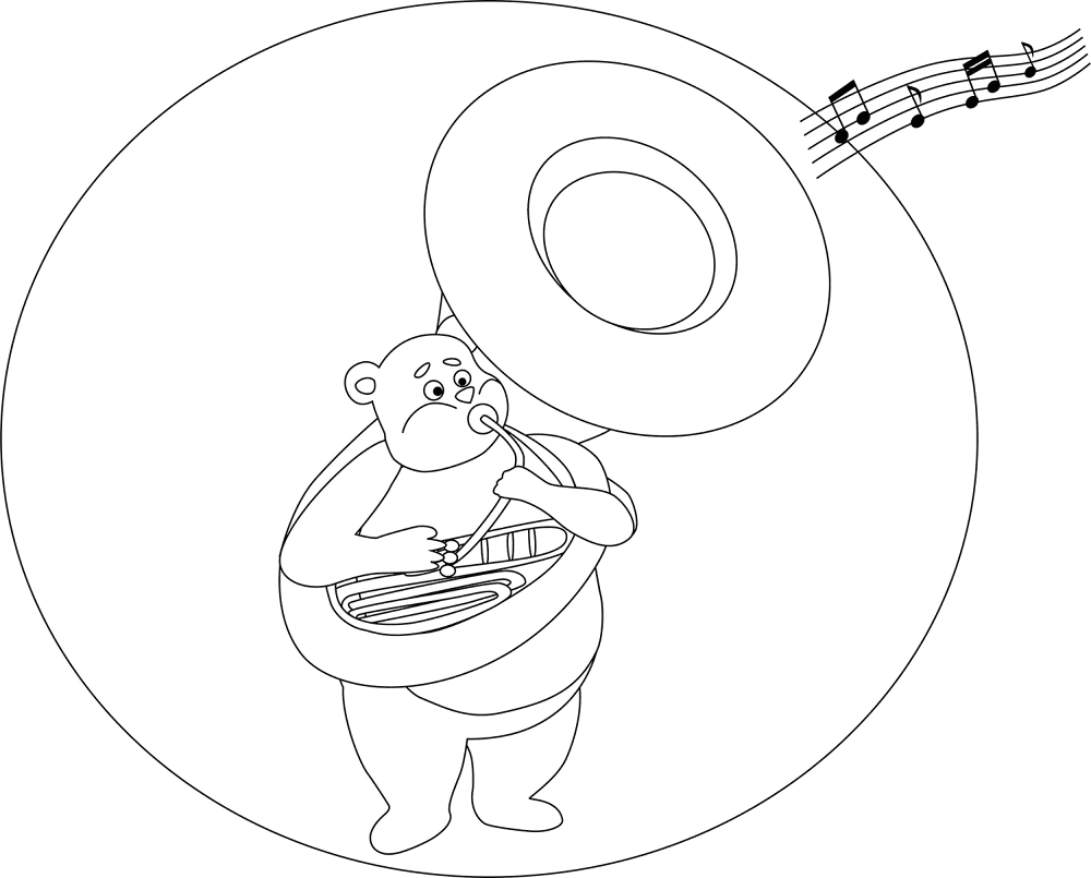 Desenho de Ursos para colorir