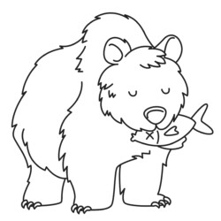 Desenho de Ursos para colorir
