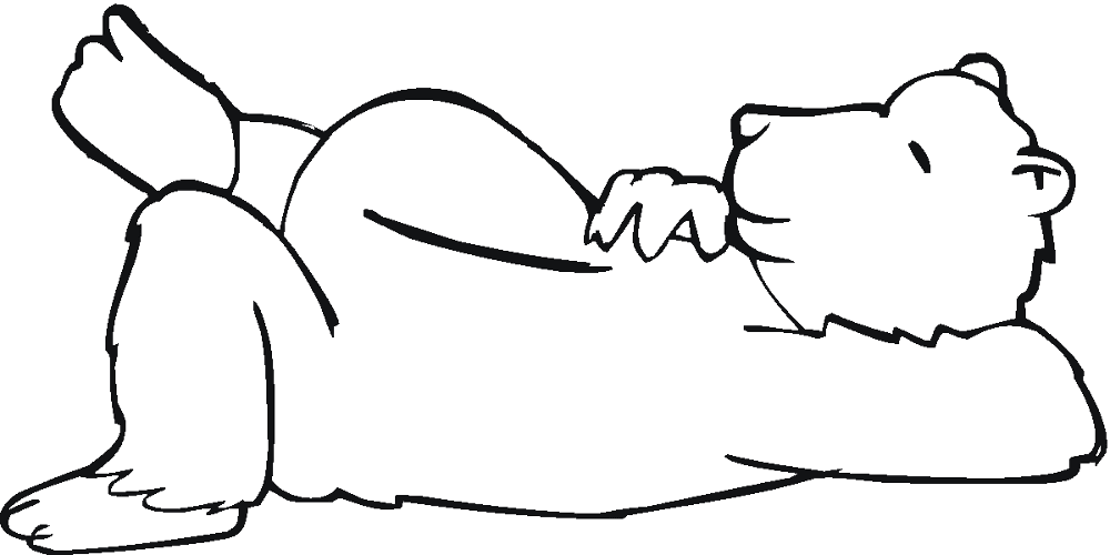 Desenho de Ursos Pardos para colorir e imprimir: número 26